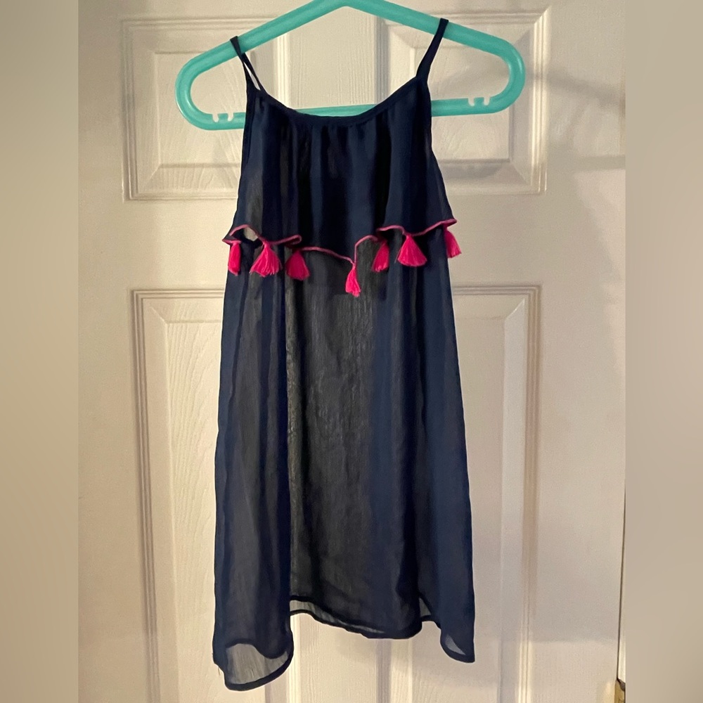NWT Navy beach coverup, size 6